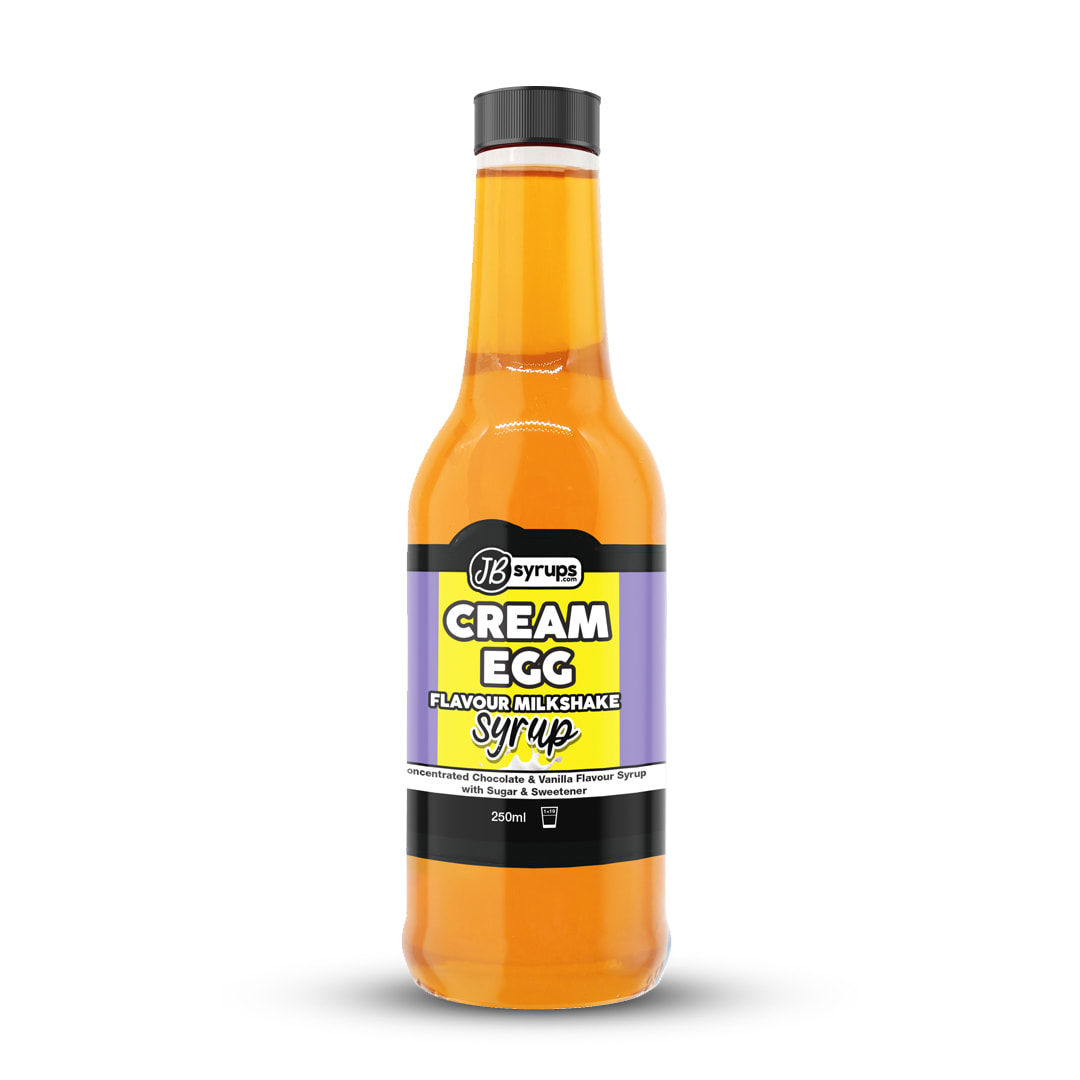 Cream Egg Flavour Milkshake Syrup Flavoured Milkshake Syrup JB Syrups