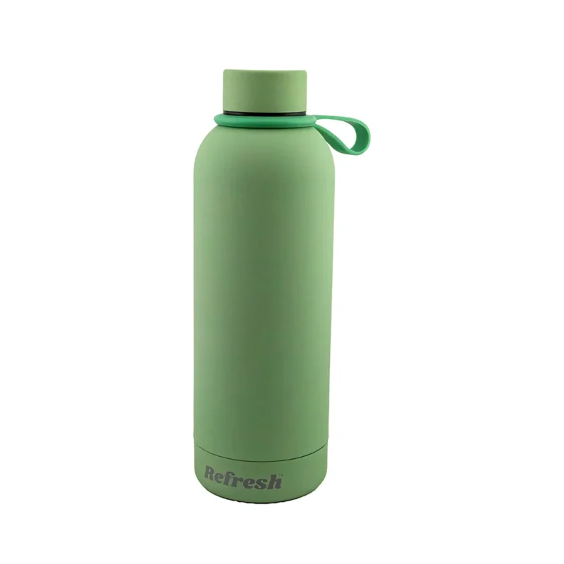 Refresh Double Wall Stainless Steel Leak-Proof Drinks Bottle, 500ml, Green